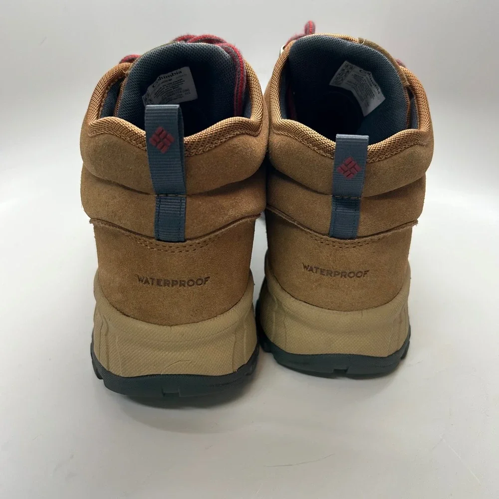 Columbia Trailstorm Mid Waterproof Hiking Boots Mens 9.5‎ Brown BM9774-286 NWOB